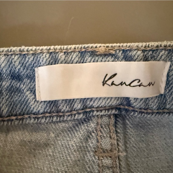 Kancan Women’s Light Blue Distressed Denim Shorts Small - Picture 3 of 4